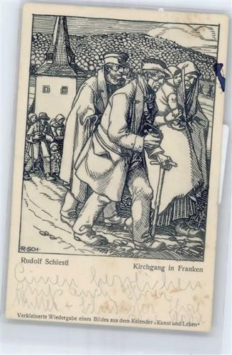 Kirchgang in Franken