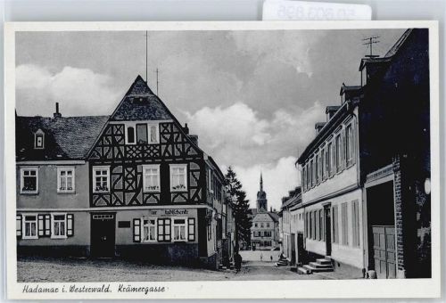 Hadamar Krämergasse, Zur Stadtschenke, Fachwerk, Kirche