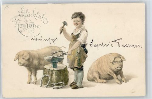 Schwein, Neujahr Schmied