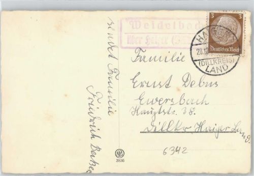 Weidelbach Landpoststempel