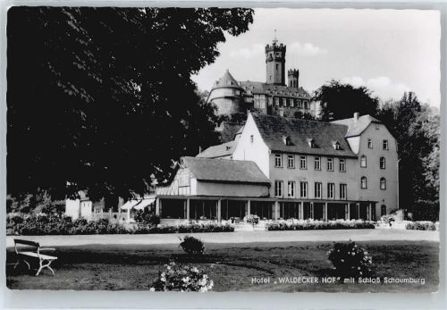 Diez Landpoststempel, Hotel Waldecker Hof, Schloß Schaumburg