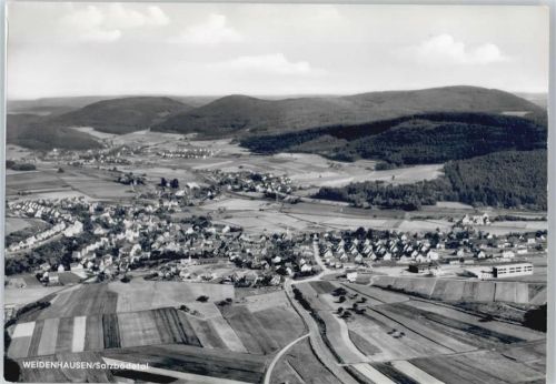 35075 W3554 Weidenhausen b Gladenbach - Fliegeraufnahme