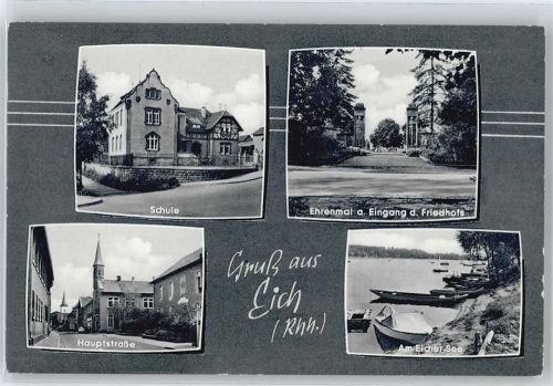 Eich Schule, Hauptstraße, Ehrenmal, Am Eicher See