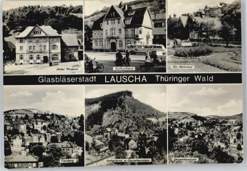 Lauscha Hotel Fridolin, Kulturhaus, Tierberg, Bahnhof, Gesamtansicht AKU2