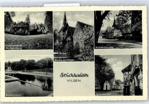 Bruchhausen-Vilsen Klostermühle, Badeanstalt, Brautstraße, Bahnhofstraße, Kirche