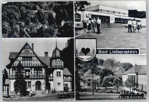 Bad Liebenstein Kurhaus, Kulturhaus, Postamt, Brunnentempel, Badehaus