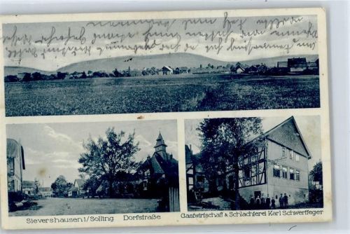 Sievershausen Dorfstraße, Gastwirtschaft, Schlachterei Karl Schwertfeger