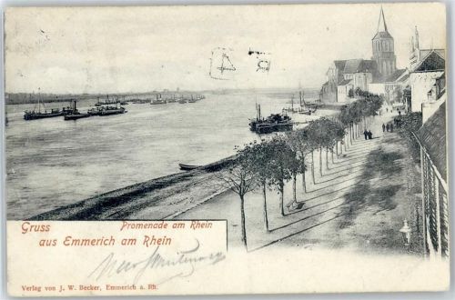 Emmerich Promenade am Rhein