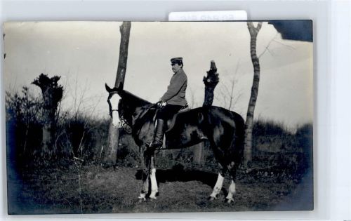 Meisdorf Soldat zu Pferd . Foto-Karte