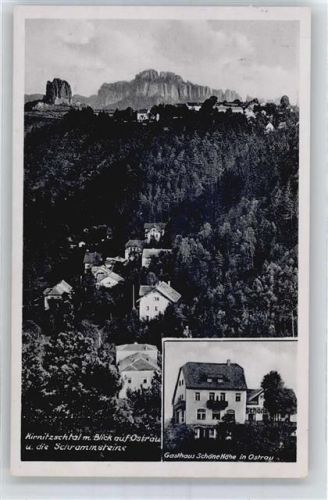 Ostrau Gasthaus Schöne Höhe, Kirnitzschtal, Schrammsteine