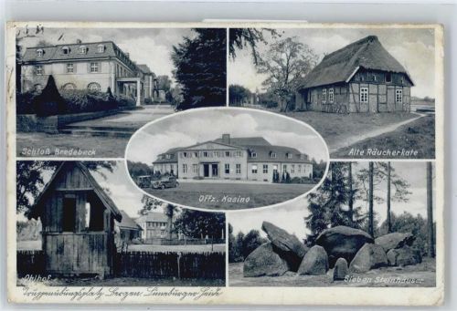 Bergen WK II, Truppenübungsplatz, Schloß Bredebeck, Alte Räucherkate, Sieben Steinhäuser, Ohlhof, Offiziers-Kasino