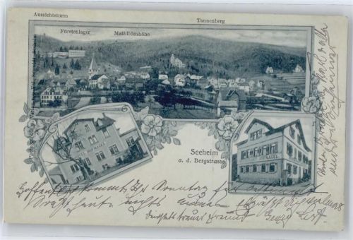 Seeheim-Jugenheim Hotel Hufnagel, Mathildenhöhe, Tannenberg