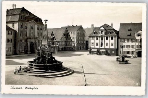 Schwabach WK II, Marktplatz, Brunnen