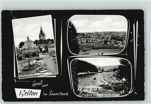 Brilon Marktplatz Rathaus Freibad Waldsee Gudenhagen