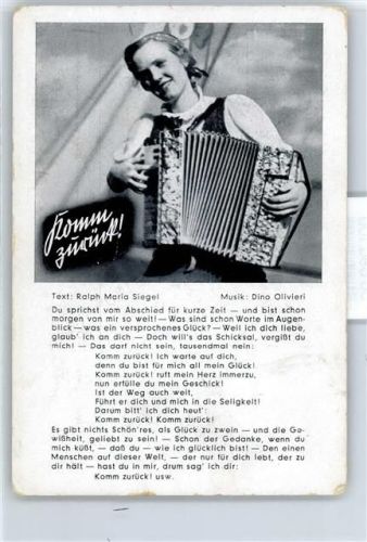 Lied AK , Komm zurück