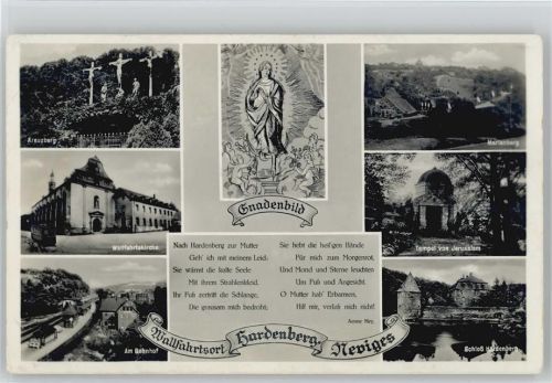 Neviges Kreuzberg Wallfahrtskirche Bahnhof Marienberg Tempel von Jerusalem Schloß Hardenberg
