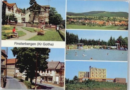 Finsterbergen VDN-Kurheim Dr.Theodor Neubauer Denkmalsplatz Waldschwimmbad FDGB-Erholungsheim Wilhelm Pieck