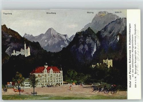 Hohenschwangau Schloß Neuschwanstein Schloß Hohenschwangau Hotel Pension Schwansee Signatur