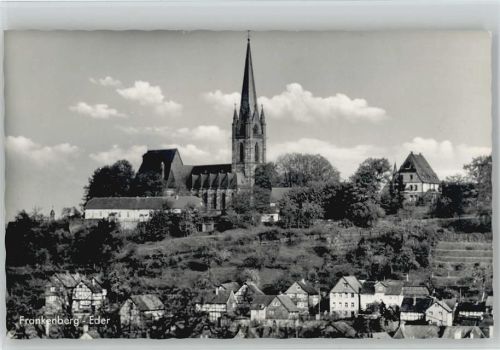 Frankenberg Teilansicht 1963 Foto AK