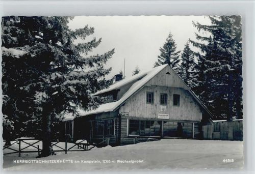 Herrgottschnitzerhütte Hüttenstempel Winter