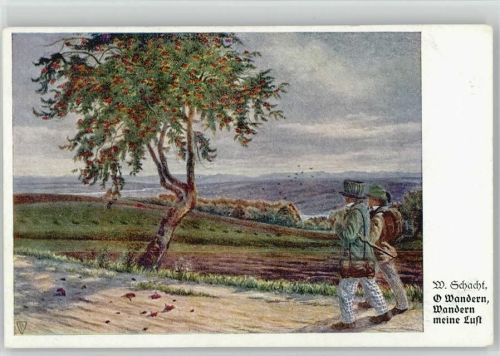 1916 Künstler sign W. Schacht