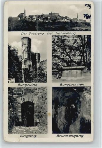 Dilsberg Burgruine Burgbrunnen Brunnengang