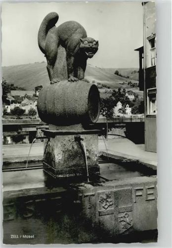Zell 1971 Die schwarze Katz Brunnen