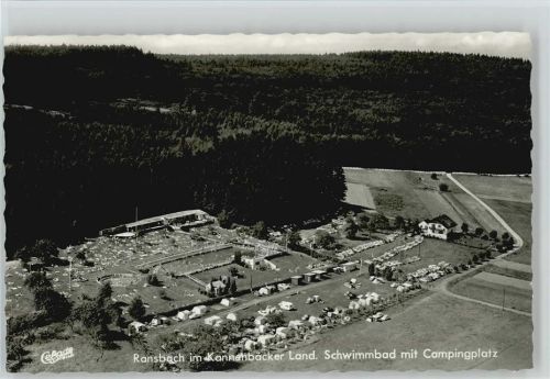 Ransbach-Baumbach Luftaufnahme Schwimmbad Campingplatz