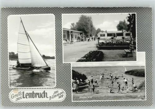 Lembruch Segelboot Cafe Seeblick Badestrand