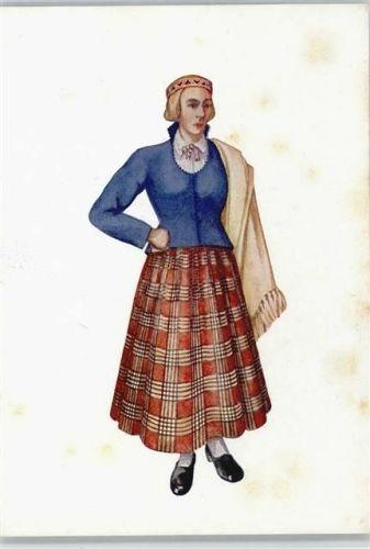 1944 Lettische Volkstracht Oberland