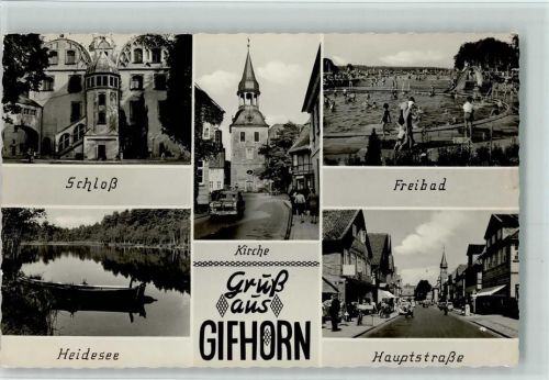 Gifhorn Schloß Freibad Kirche Heidesee Hauptstraße