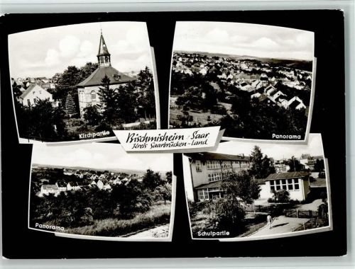 Bischmisheim Kirchpartie Panorama Schle Ortsansicht