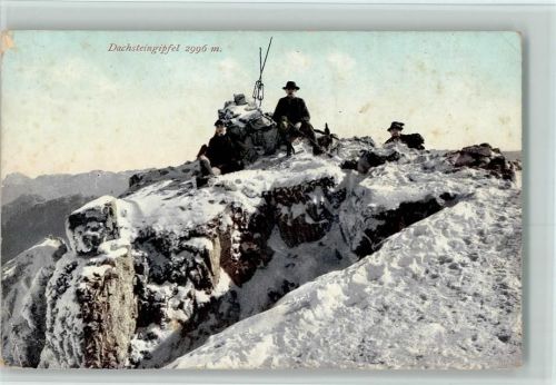 Ramsau Bergsteiger am Gipfel ca 1909 AK