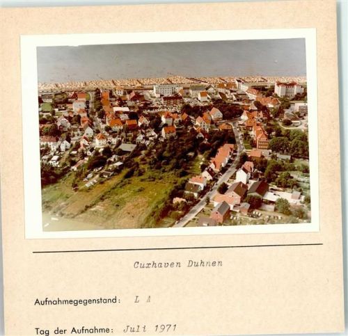 Duhnen Foto montiert auf Karton