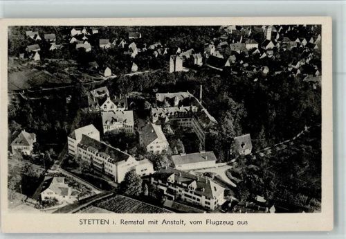 Stetten Luftaufnahme Ortsansicht mit Anstalt