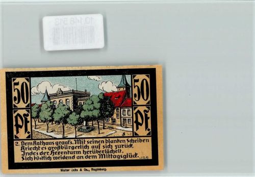 Calbe Notgeldschein Rathaus