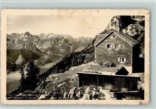 Erfurter Hütte Blick auf Achensee und Karwendelgebirge