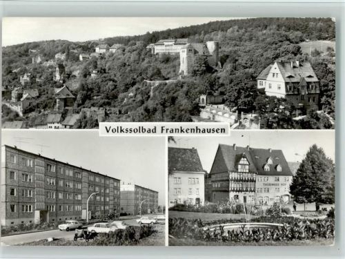 Bad Frankenhausen Blick zum Weinberg Neubaugebiet Anger Thüringer Hof 3-Bildaufnahme