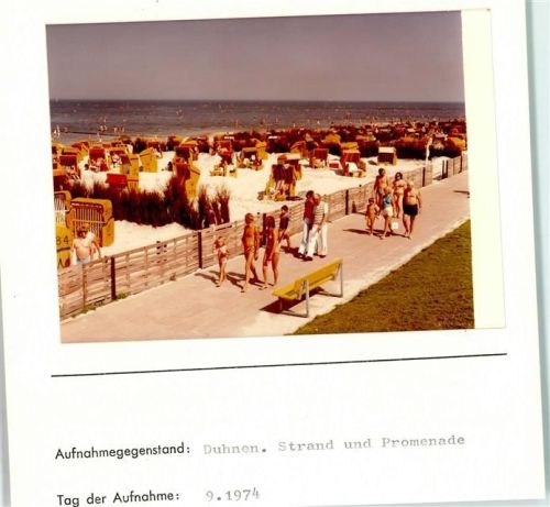 Duhnen Foto montiert auf Karton