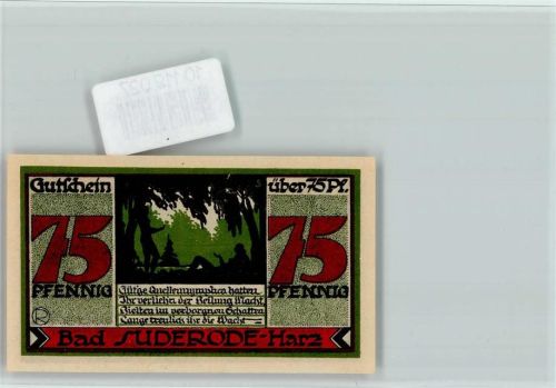 Bad Suderode Notgeld 75 Pf. Heilquelle