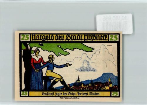 Pößneck Notgeld Goethe Hermann und Dorothea