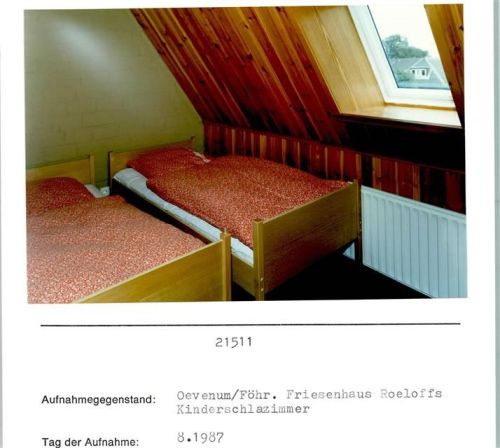 Oevenum Haus Roeloffs Innenaufnahme Kinderschlafzimmer Foto montiert auf Karton
