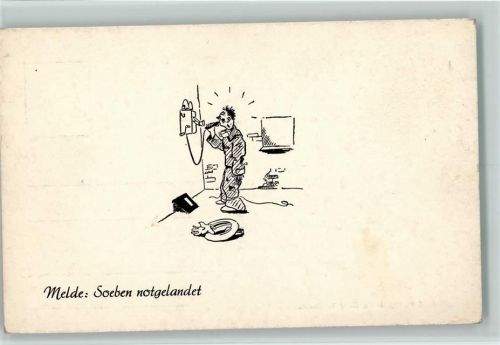Hermann Grote - Quar der Bruchpilot - Karikatur