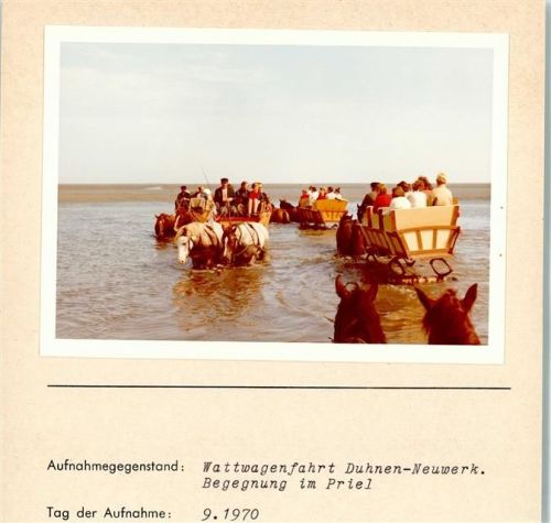 Duhnen Foto montiert auf Karton