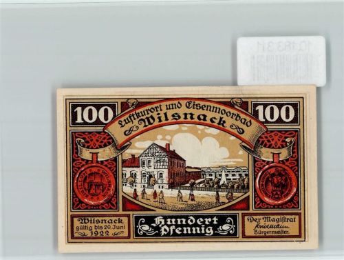 Bad Wilsnack Notgeld Bischof