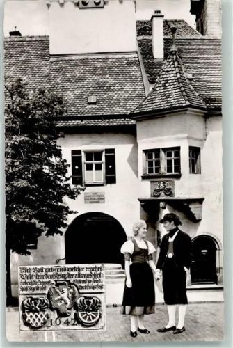 Marktredwitz Tag des Egerlandes 1961 900 Jahresfeier der Stadt Eger Trachtenpaar