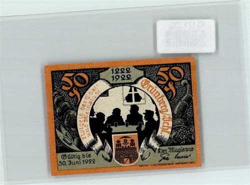 Grünberg Notgeld Schlacht im Lessener Walde