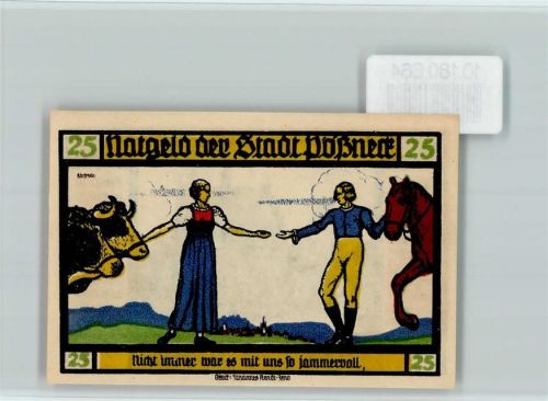 Pößneck Notgeld Goethe Hermann und Dorothea