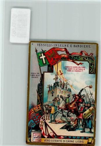Vessili - Insegne e Bandiere Nr. 3 Liebig Sammelbild - Mittelalter