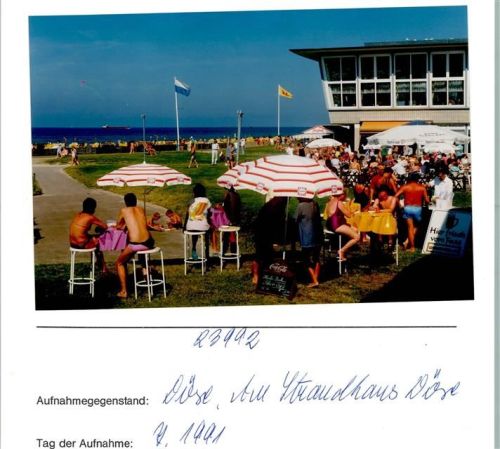 Cuxhaven Cuxhaven Döse Am Strandhaus Foto montiert auf Karton